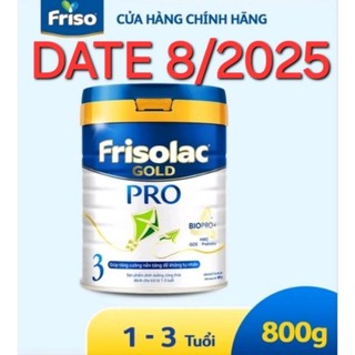 Sữa bột Frisolac gold pro 3 800g cho trẻ 1 đến 3 tuổi.
