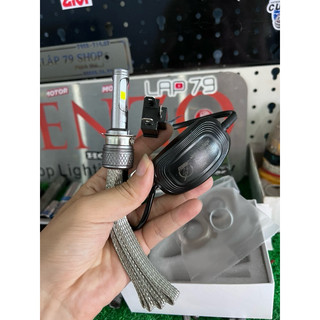 Đèn pha Led 2 Tim chân M5 , H4 Siêu Sáng Cao cấp - phù hợp nhiều dòng xe