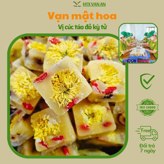 Trà hoa cúc táo đỏ kỳ tử mật ong đường phèn HTX Vạn An