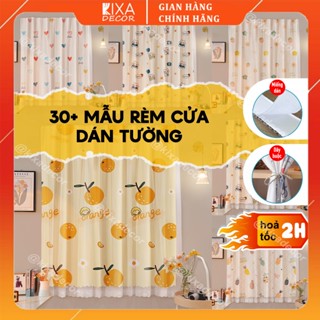 Rèm cửa dán tường chống nắng, rèm cửa dán trang trí cửa sổ - phòng khách không cần khoan đục