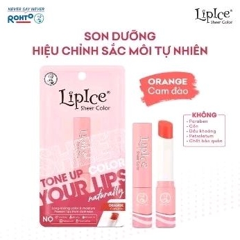SON LIPCE SHEER COLOR MÀU CAM ĐÀO  BỀN MÀU NÂU PHAI