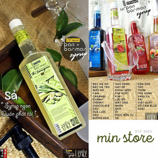 Syrup sả Urban Barman chai 730ml