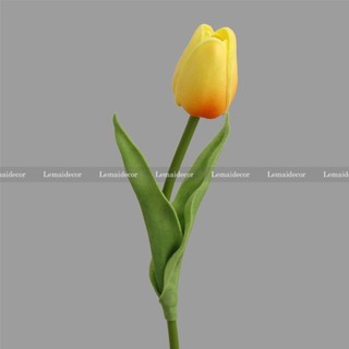 Hoa lụa - Hoa tulip giả 1 bông, hoa lụa trang trí decor
