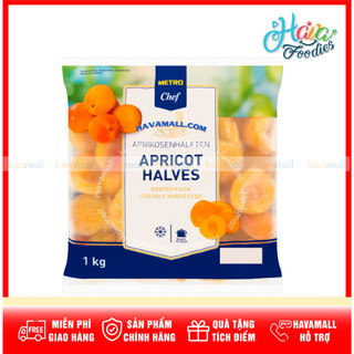 Trái mơ cắt đôi đông lạnh – Metro Chef – Apricot Halves Frozen 1kg