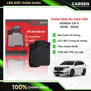 Thảm sàn ô tô honda crv đúc nguyên khối nhựa nguyên sinh tpe - chống nước, không mùi, ngăn bụi