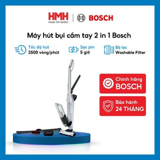   CHÍNH HÃNG  Máy Hút Bụi Không Dây 2 Trong 1 Bosch Flexxo Gen2 Series 4 23V Màu Trắng gia đình văn phòng HMH.BCH3P2301 