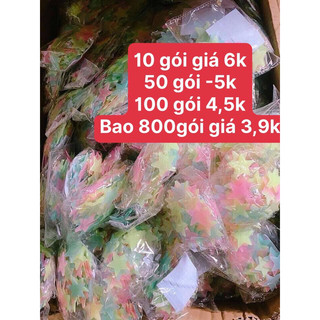 Sao dạ quang phát sáng dán tường trang trí nhà cửa  (bịch tầm trăm chiếc kèm băng dính ) 💥💥💥