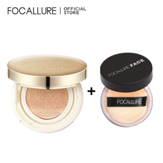 (Livestream) Combo Focallure Cushion BB Lì Chống Thấm Nước Và Phấn Phủ Kiểm Soát Dầu