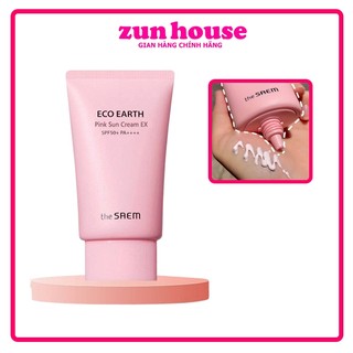 Kem Chống Nắng The  Saem Eco Earth Power Pink Sun Cream SPF 50+/PA++++