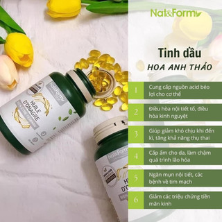 Viên uống tinh dầu hoa anh thảo Nat&Form