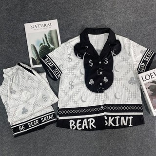 Set bộ ngủ pijama lụa xước tay ngắn quần dài thiết kế cao cấp, mặc nhà thoáng mát. bl66