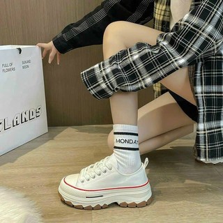 Giày bata nữ đế cao cá tính kèm box