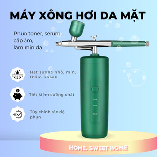 Máy xông hơi mặt mini, phun sương, phun oxy làm đẹp da tại nhà
