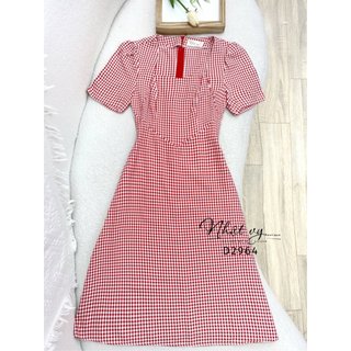 Đầm dự tiệc bigsize Maihouse cổ vuông cách điệu form dáng ôm tay ngắn chất ziczac đi chơi dạo phố thanh lịch - D2964