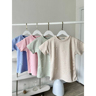 Áo Thun Cổ Tròn BabyTee Nơ Mụp Store