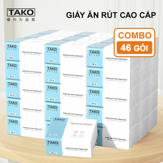 Khăn giấy Tako thùng 30 gói, giấy ăn đa năng 4 lớp cao cấp, tiện lợi