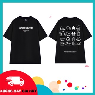 Áo thun Game Over 2.0, Áo in hình Game Over pixel cực đẹp, Mẫu mới chất cotton co dãn 4 chiều