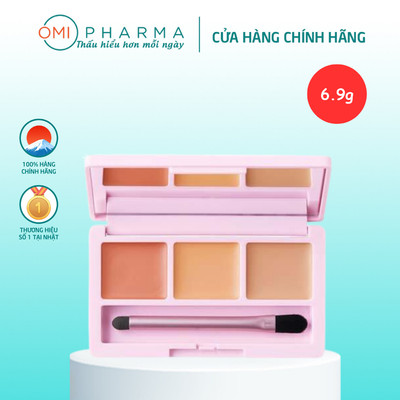 Bảng Kem Che Khuyết Điểm Daisy Doll R-02 Nhật Bản ((6.9g)2.3g×3 /hộp)