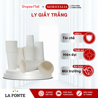 Ly giấy trắng - túi miệng xoay - không in - moriitalia