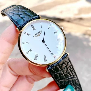 Đồng Hồ Nam JAPAN WATCH Thiết Kế Mặt Tròn Mỏng Sang Trọng Size 40mm