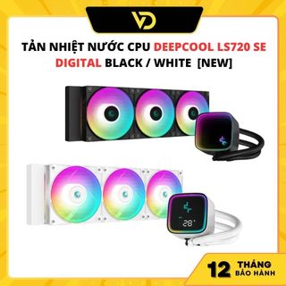 Tản nhiệt nước cpu deepcool ls720 se digital black / white