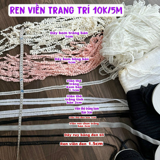 Vải ren viền trang trí -ren đồ lót, đồ ngủ chỉ 10k