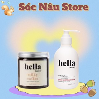  Kem body trắng da Nâng tone tức thì Dưỡng ẩm Hella Beauty 200g 