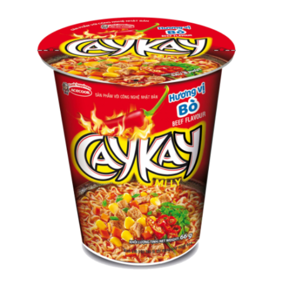 Mì Ly CayKay Vị Bò 66g