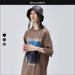 Áo thun unisex cao cấp chính hãng IDEVERRAY Pervades Form oversize chất cotton 200gsm