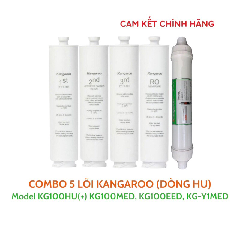 Bộ lõi lọc nước Kagaroo KG100HU/KG100HU+/KG100MED