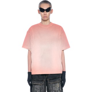 Áo thun Boxy Fit loang màu tay ngắn - BEUTER Silver Pink Washed Boxy T-shirt