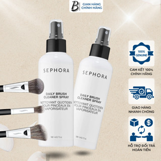 (Bill Us) Xịt rửa cọ giặt cọ khô Sephora Daily Brush Cleanser 198ml giúp làm sạch cọ cực nhanh