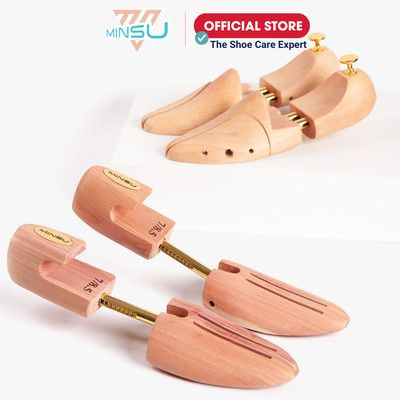 Cây Giữ Form Giày Gỗ Tuyết Tùng Đỏ MINSU Shoe Tree M2335 Công Dụng Giữ Dáng Giày, Khử Mùi, Diệt Khuẩn.