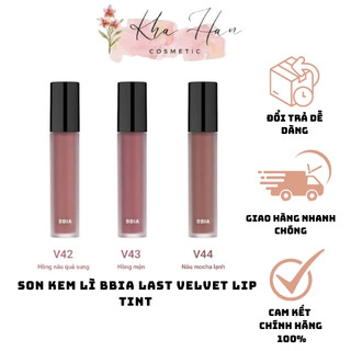 Son kem lì thuần chay bbia last velvet tint 5g