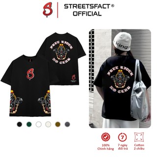 [250GSM] Áo thun STREETSFACT GANGSTYLE GSFO003 100% Cotton unisex form rộng – FREE RIDER FIRE
