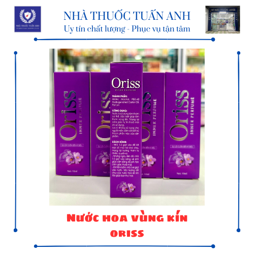 Nước hoa vùng kín Oriss 10ml (xịt) (Hộp)