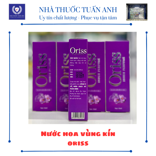 Nước hoa vùng kín Oriss 10ml (xịt) (Hộp)