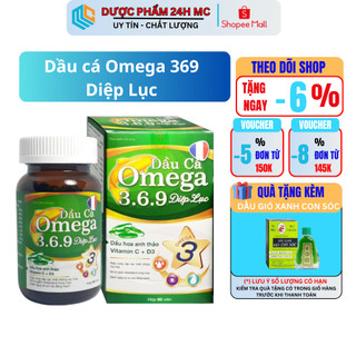 Bổ mắt và não bộ omega 369 diệp lục sáng mắt đẹp da bổ não
