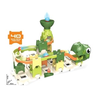 Lắp Ghép Máng Trượt Thả Bi Khủng Long 40 Chi Tiết - Lắp 6 Kiểu Khác Nhau