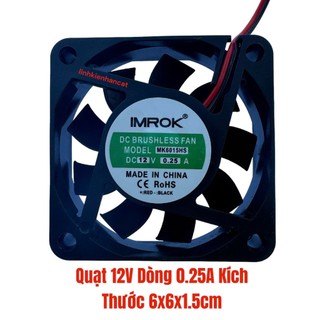 Quạt làm mát 12v 24v vuông các loại....