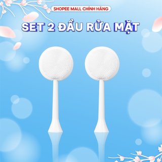  Sét 2 đầu rửa mặt bàn chải điện Brushie Ultra Plus và Brushie Blink thay thế chính hãng 