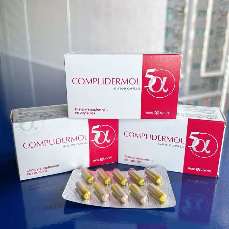 Viên uống Complidermol 5 Alpha giảm rụng tóc, kích thích mọc tóc, làm dày tóc