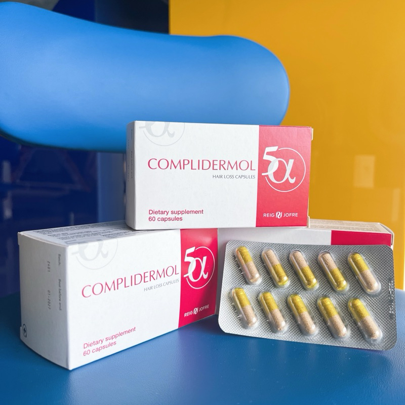 Viên uống Complidermol 5 Alpha giảm rụng tóc, kích thích mọc tóc, làm dày tóc