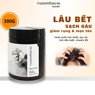 Tẩy tế bào chết da đầu VƯỜN NHÀ CỘI làm sạch, kiềm dầu và tơi phồng tóc