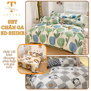 Bộ chăn ga gối cotton poly cute mẫu mới ETAMI miễn phí bo chun ga trải giường