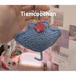 móc khoá cá đuối bằng len (tiemcoochan)