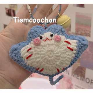 móc khoá cá đuối bằng len (tiemcoochan)