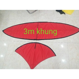 Áo diều màu đỏ 2.8m giá rẻ