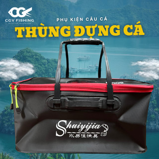 Thùng đựng cá gấp gọn đa năng giao màu ngẫu nhiên size 40 và 50