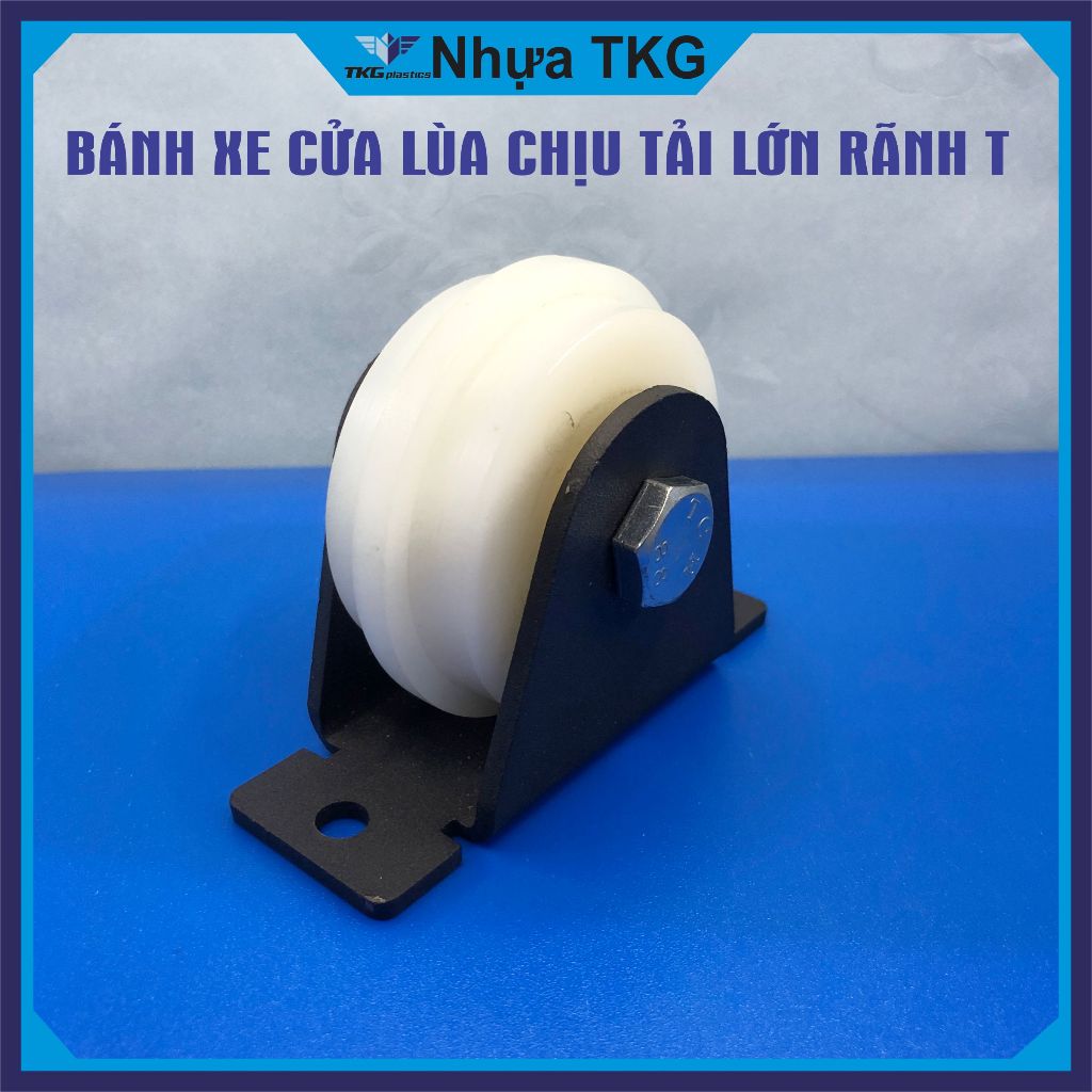 Bộ Bánh xe cửa lùa, cửa trượt, Bánh xe kệ gạch cho ray lùa ÂM Phi 68mm vòng bi 6201